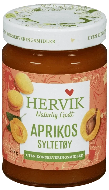 Hervik Aprikossyltetøy 325g