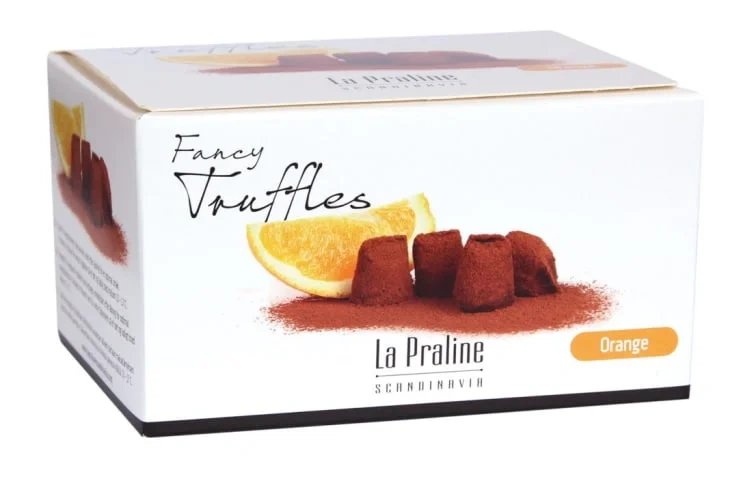 La Praline Trøfler med Appelsin 200g