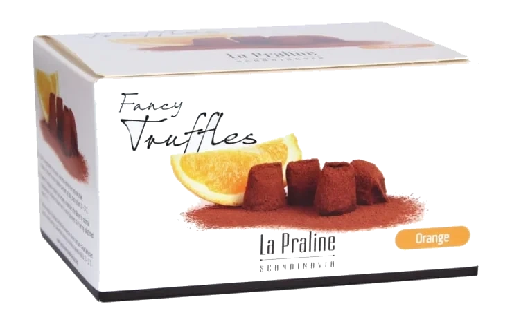 La Praline Trøfler med Appelsin 200g