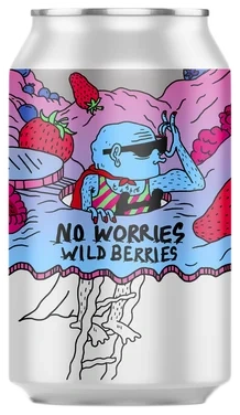 No Worries Wild Berries 0.33l bx Alkoholfri
