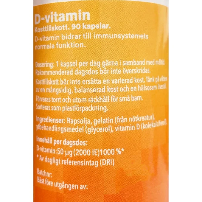 D-vitamin Kapslar