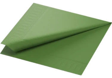 Serviett 3lags 40cm Leaf Green
