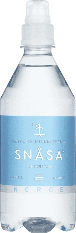 Snåsa Naturlig Mineralvann med sportskork, 0,5 liter