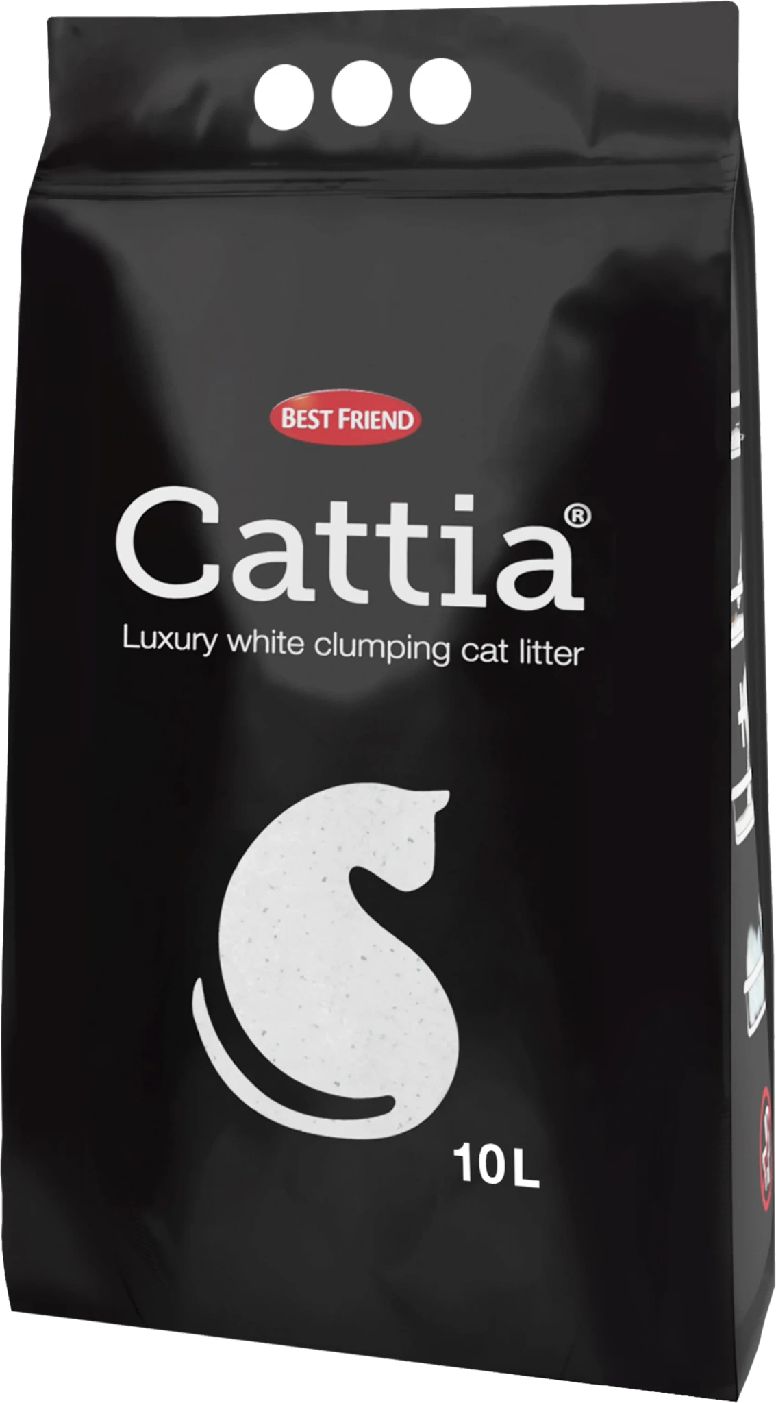 Kattströ Vitt Klumpbildande