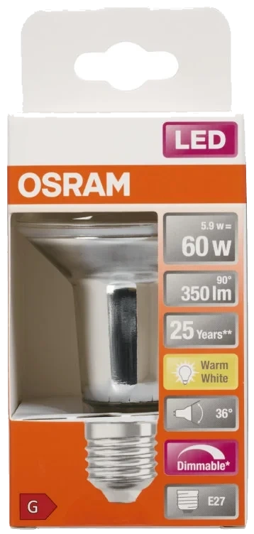 Led R63 60 Dimbar E27