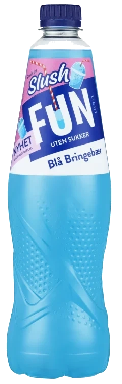 Fun Light Slush Blå Bringebær 0,8l