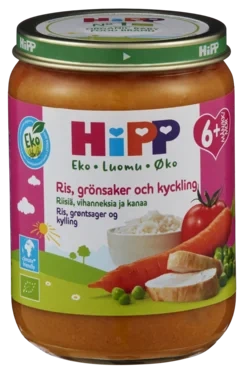 Grönsaks Kycklinggryta M Ris Från 6 Månader