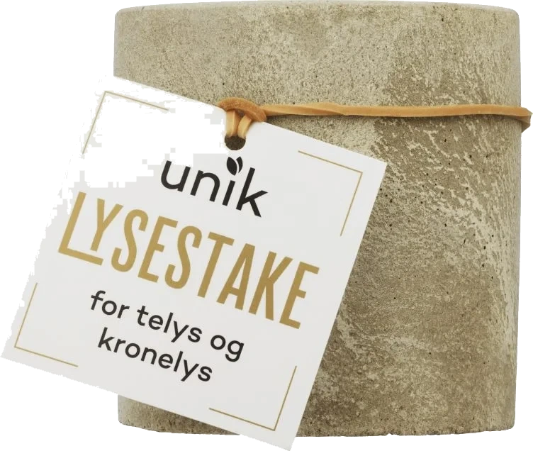 Lysestake i Betong for Telys&kronelys Unik