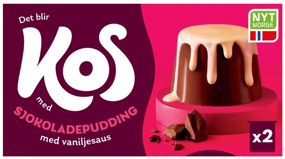 Sjokoladepudding med vaniljesaus