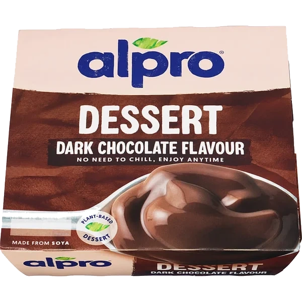Soyadessert Mørk Sjokolade 4pk 500g Alpro