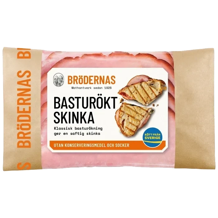 Skinka Basturökt 105g Brödernas