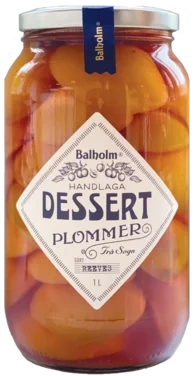 Hermetiserte Dessertplommer Frå Sogn i 1l Glas