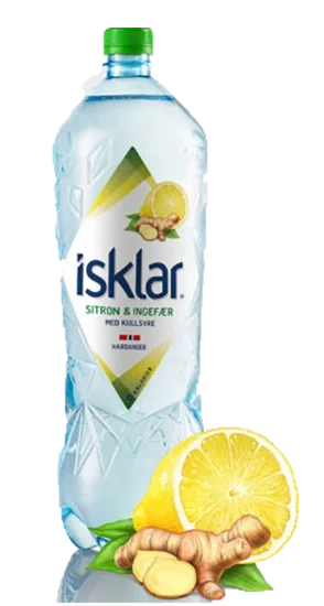 Isklar 1,5l Sitron/Ingefær