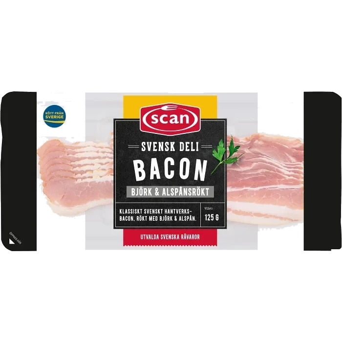 Bacon Björk och Alspånsrökt 125g Scan