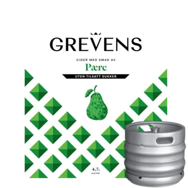 Grevens Pærecider uten Sukker 30.0l Fat