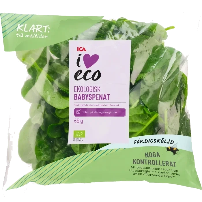 Babyspenat Sköljd Ekologisk 65g ICA I love eco