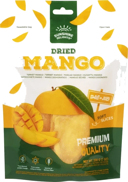 Mango Tørket 200g Sunshine Delights