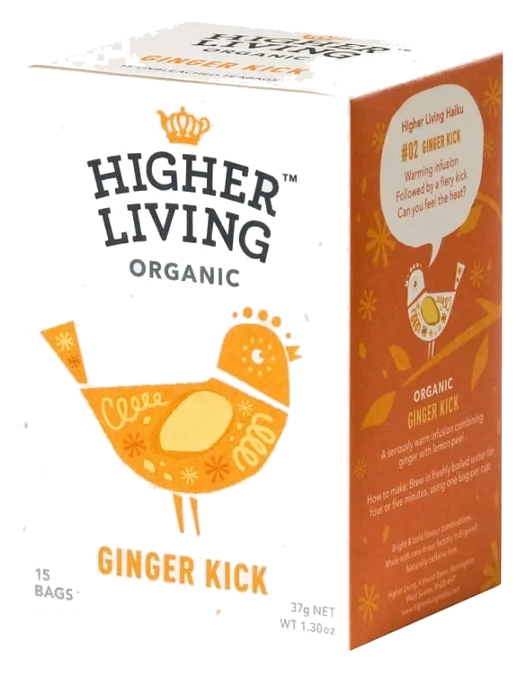 Ginger Kick Te Økologisk 15pos Higher Living