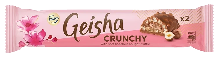 Geisha Crunchy Sjokoladebar 50g Fazer