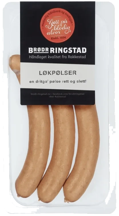 Løkpølser 240g Brødr Ringstad