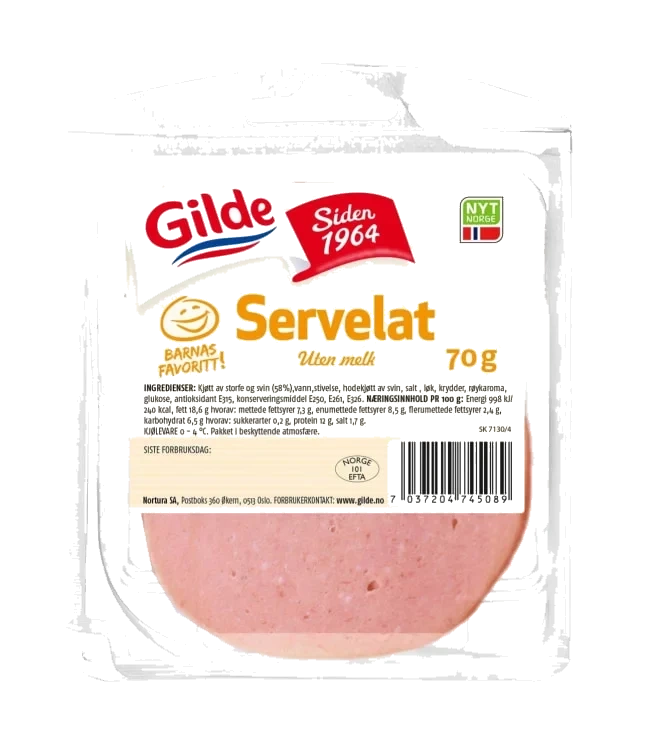 Servelat 70g Gilde