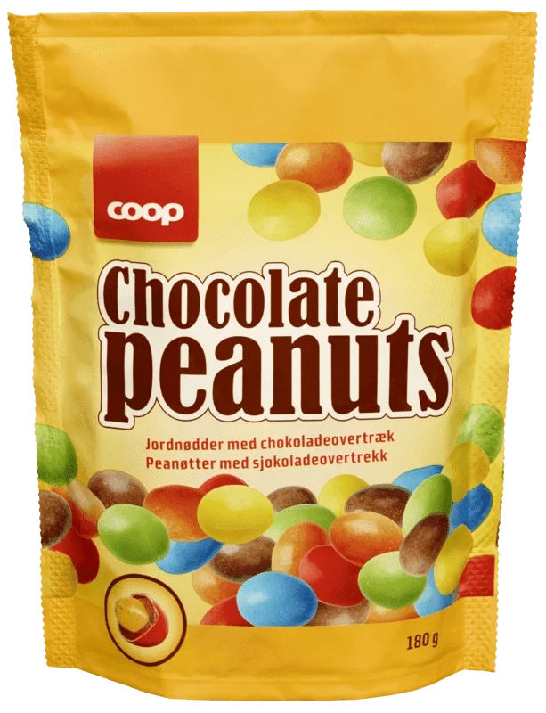 Coop Chocolate Peanuts 180g