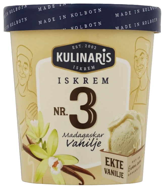 Kulinaris Vanilje-iskrem 0,5l Kulinaris 0,5l