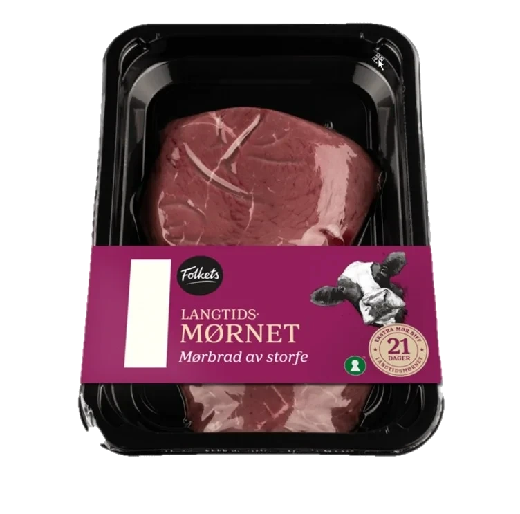 Storfe Mørbrad skivet Ca385g Folkets