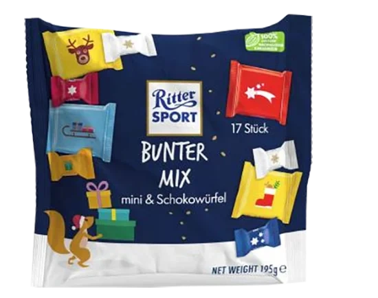 Ritter Sport Julemiks Mini 195g