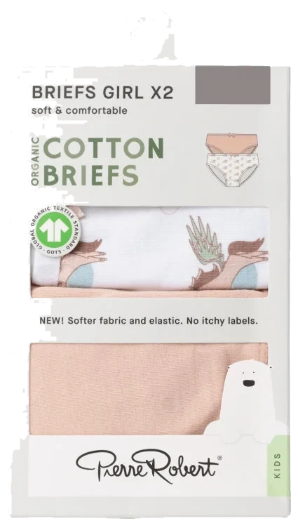 Brief Cotton Pinkcloud-White110-116