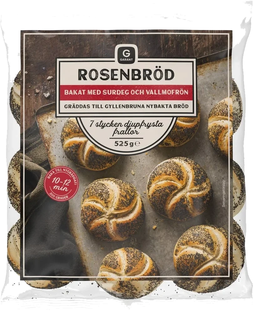 Rosenbröd Fryst