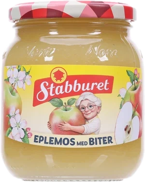Stabburet Eplemos m/biter 380g