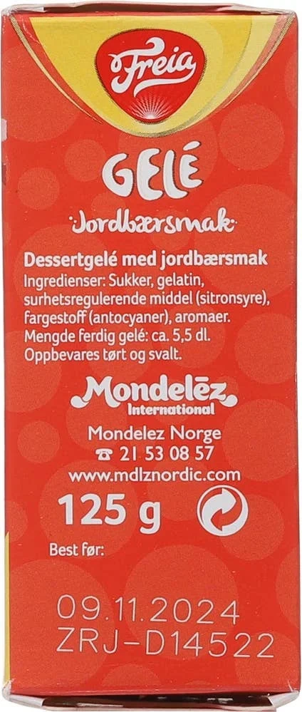 Jordbærgelé