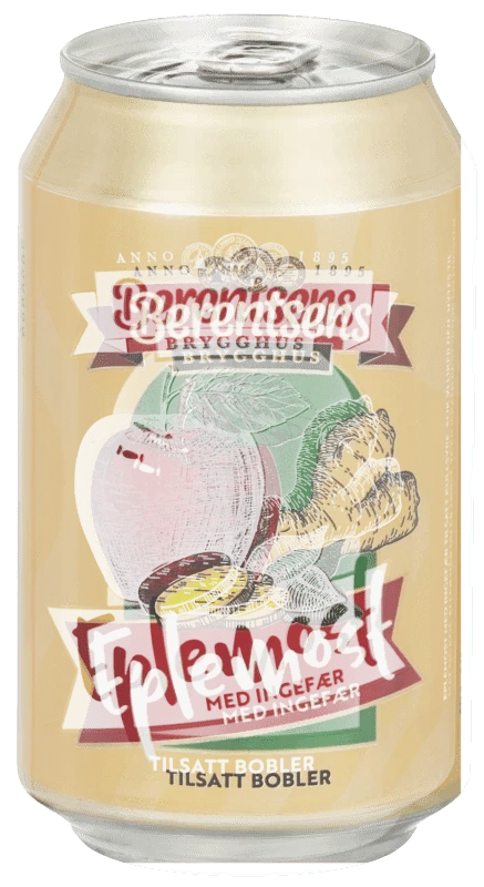 Eplemost & Ingefær med Bobler 6x0.33l bx