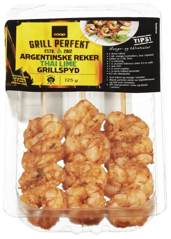 Coop Argentinske Reker Thai Lime 125g