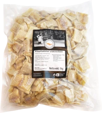 Klippfiskbiter 1,0kg