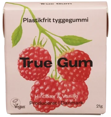 True Gum Bringebær & Vanilje