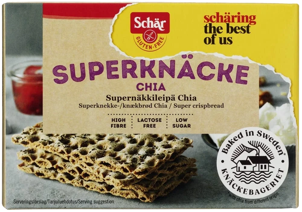 Glutenfri Superknäcke chia