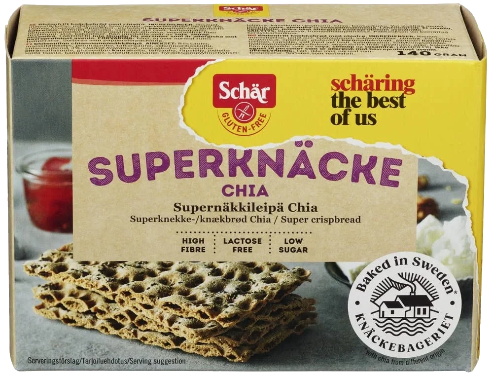 Glutenfri Superknäcke chia