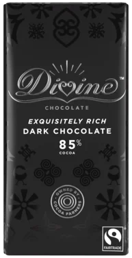 Divine Chocolate 85% Dark 90g