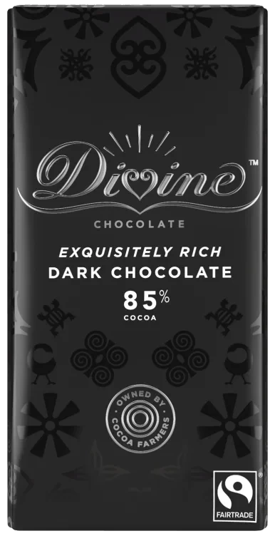 Divine Chocolate 85% Dark 90g