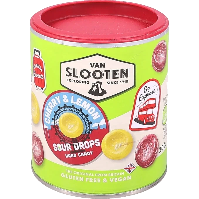 Godis Cherry & Lemon Sour Drops