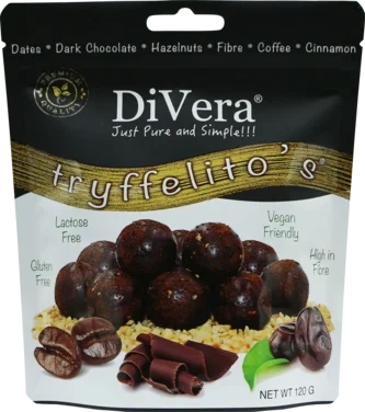Divera Tryffelito's Coffee Chinamon Balls 120g