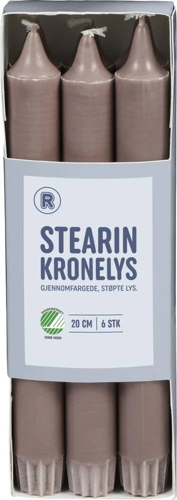 Stearin kronelys