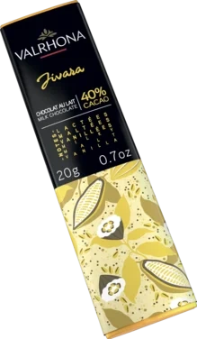 Kaffesjokolade Jivara 40% Mini Bar 20g Valrhona