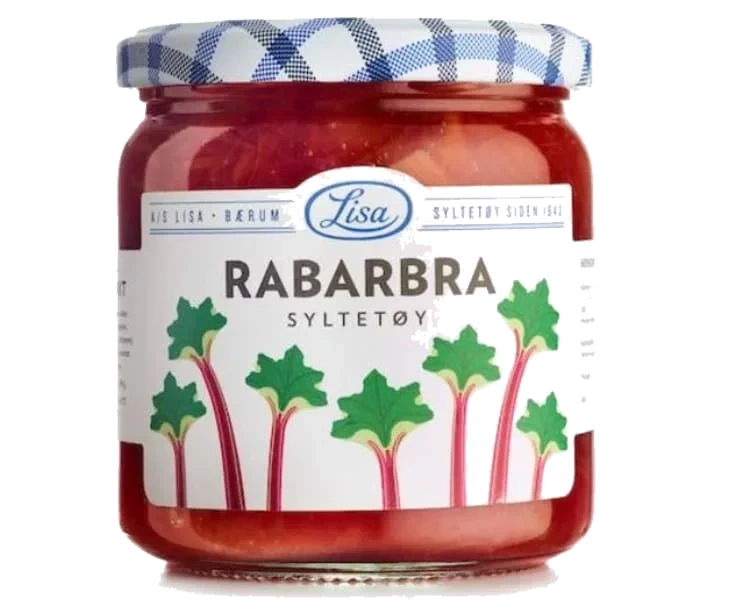 Rabarbrasyltetøy 420g Lisa