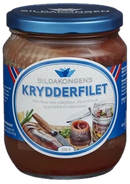 Kryddersildfilet 580g Glass Sildakongen