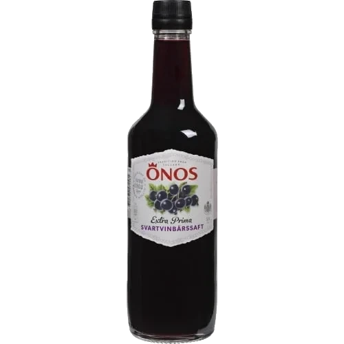 Svart Vinbär Extra Prima Saft Glas
