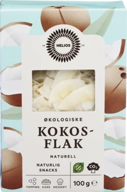 Helios Kokosflak naturell 100 gr