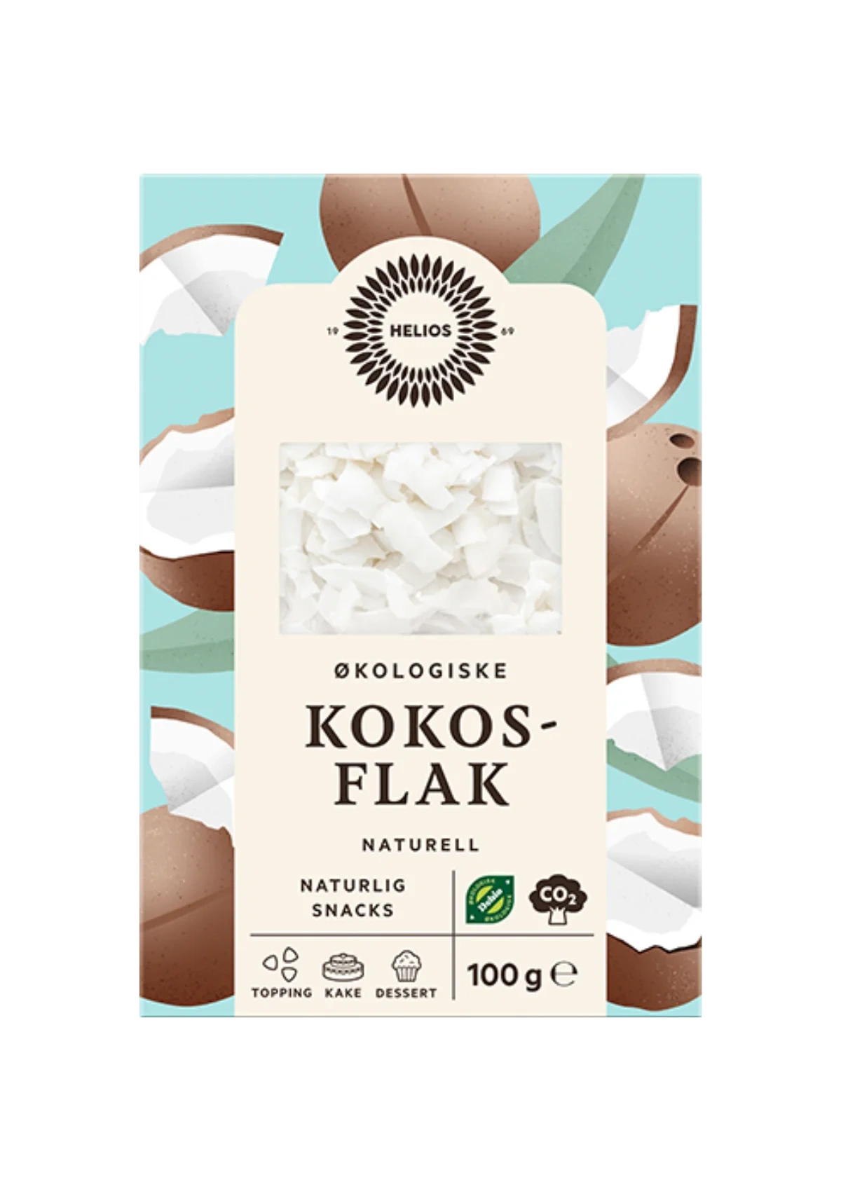 Helios Kokosflak naturell 100 gr